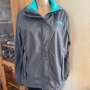 The North Face Women's Charcoal and Aqua Ski Jacket